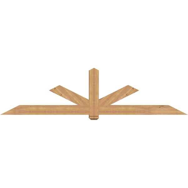Ekena Millwork Kennewick Timber Gable Bracket, Western Red Cedar, 108"W x 27"H x 5 1/2"D x 5 1/2"F, 6/12 Pitch GBW108X27X0606KEN00SWR - main